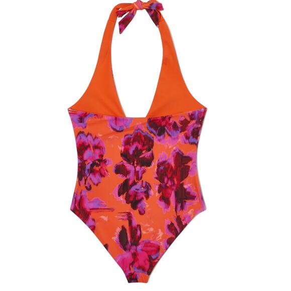 COS Size 4 Reversible Printed Plunge Swim Suit One Piece NWOT - Picture 3 of 8